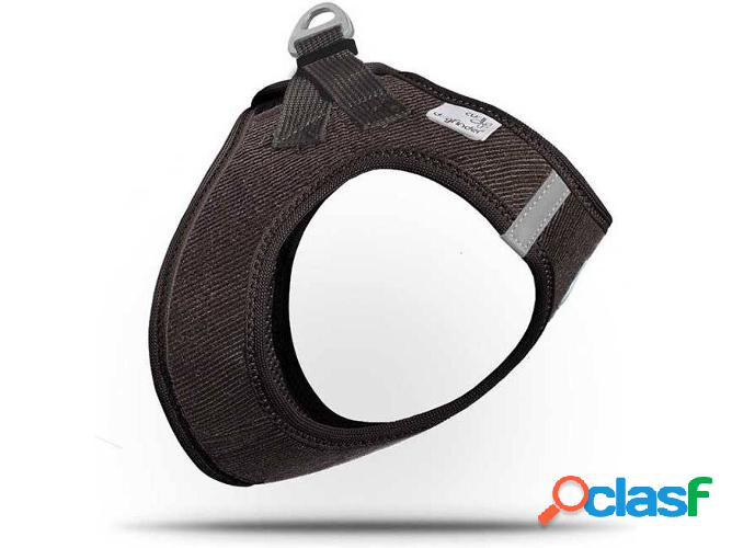 Arnés para Perros CURLI Ajustable (Negro - 40-45cm - Tejido