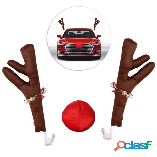 Astas de decoración de coche de Navidad Decoraciones de
