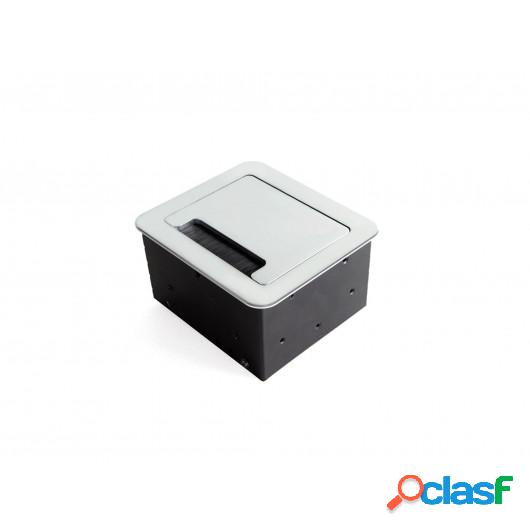 Base Elec 2 Usb 1 Toma Tt Oculto Atom 14 Emuca Pint.Alum.