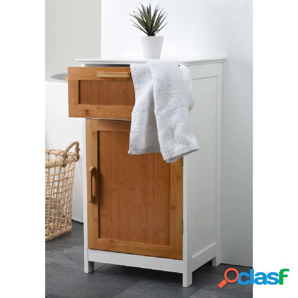 Bathroom Solutions Armario con puerta y cajón de MDF