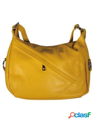 Bolso Bandolera Mujer Diseño De Cierre Cruzado Amarillo