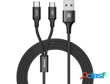 Cable de Carga BASEUS CAMT-ASU01_859522 Rapid Series 2 en 1