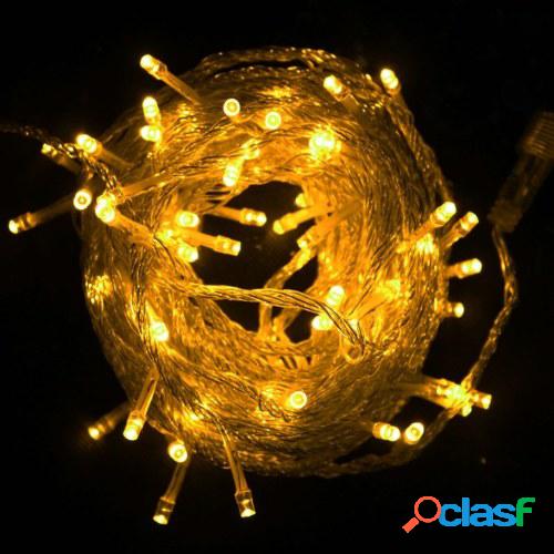 Cadena de luz 8 modos de luz de hadas impermeable para la