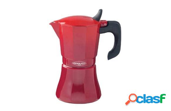 Cafetera Oroley Petra de color rojo para 6 tazas