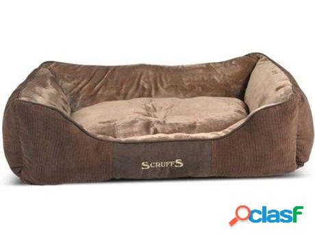 Cama para Perros SCRUFFS Chester (Marrón - 90x70cm - Ante