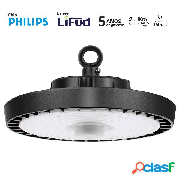 Campana industrial ufo 200w 150m/w 1-10v chipled lumileds