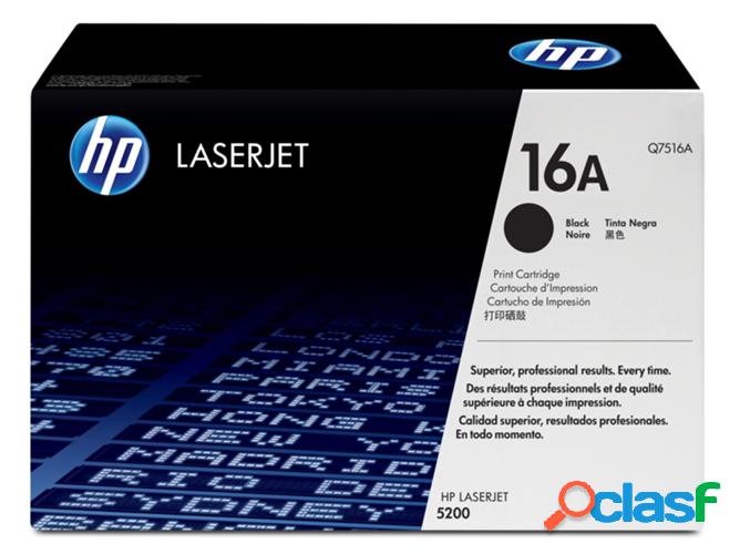Cartucho de tóner original LaserJet HP 16A negro para