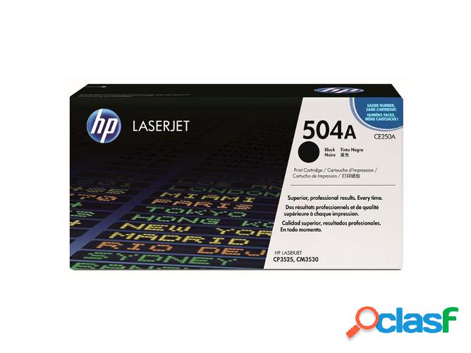 Cartucho de tóner original LaserJet HP 504A negro para