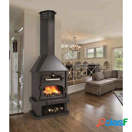 Chimenea Metalica Con Horno Modelo Ebro