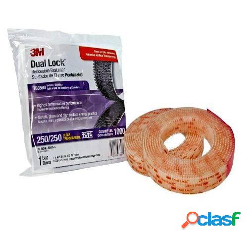 Cinta Adhesiva Tira Fijacion 25Mmx 3Mt Transparente Dual