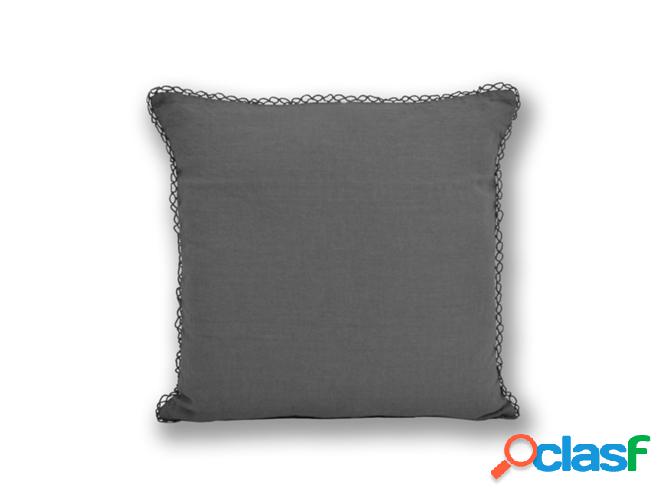 Cojín Lino lavado DESLINEN gris 45x45cm