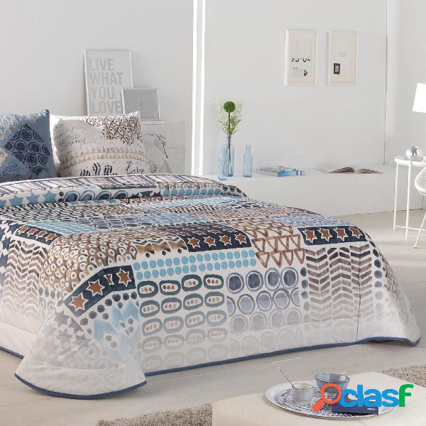 Colcha Bouti Estampada. Modelo Exotic - Cama 90 cm Tejidos