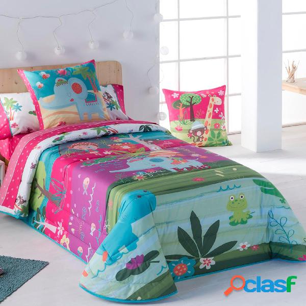 Colcha Bouti Infantil Estampada. Modelo Thai - Cama 90 cm