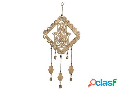 Colgante Mano de Fátima Dorado de Metal 80*2*34cm Colgante
