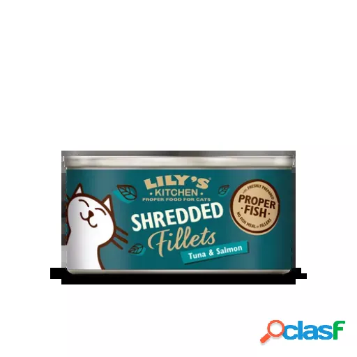 Comida Húmeda Shredded Fillets de Atún y Salmón 70 GR