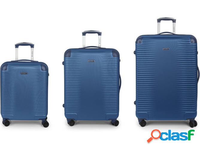 Conjunto 3 Maletas de Viaje GABOL Balance (172 L - Azul)
