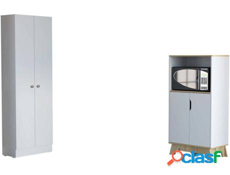Conjunto de Armarios de Cocina TUHOME Línea Z (Blanco -