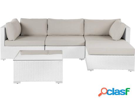 Conjunto de Jardín Sano II (Blanco - Polietileno