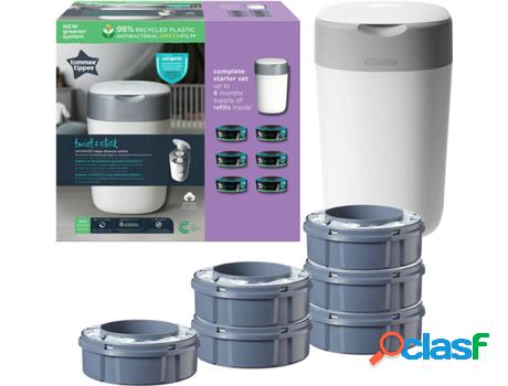 Contenedor de Pañales TOMMEE TIPPEE Pack T&C Blanco y 6