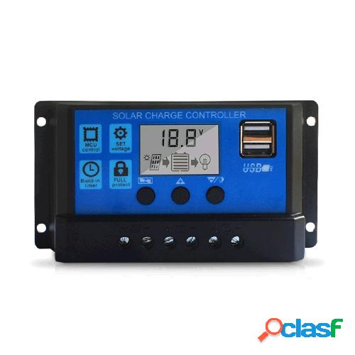Controlador de carga solar 60A Puerto USB actualizado Panel
