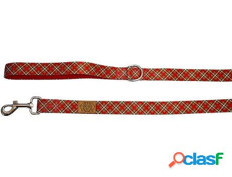 Correa para Perros PETS & PROPS Webbing Red & Caramel Plaid