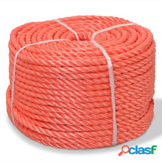 Cuerda torcida de polipropileno 12 mm 250 m naranja