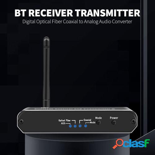 D09 BT Receptor Transmisor DAC Fibra óptica digital Coaxial