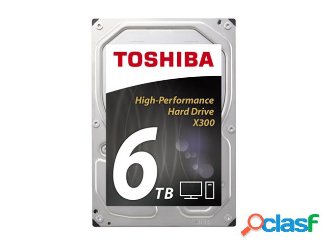 Disco HDD Interno TOSHIBA X300 (6 TB - SATA - 7200 RPM)