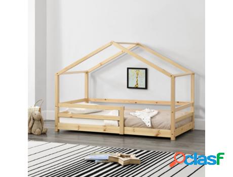 Estructura de Cama Infantil EN.CASA (Beige - Madera - 90x200