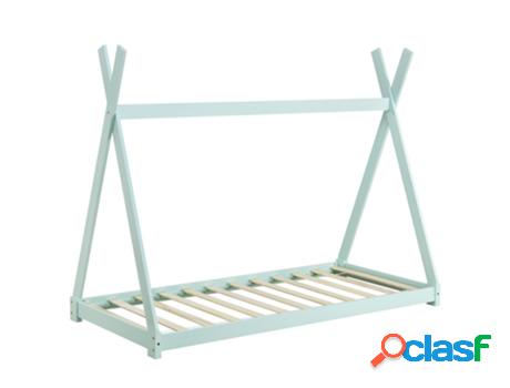 Estructura de Cama Infantil EN.CASA (Verde - Madera - 90 x