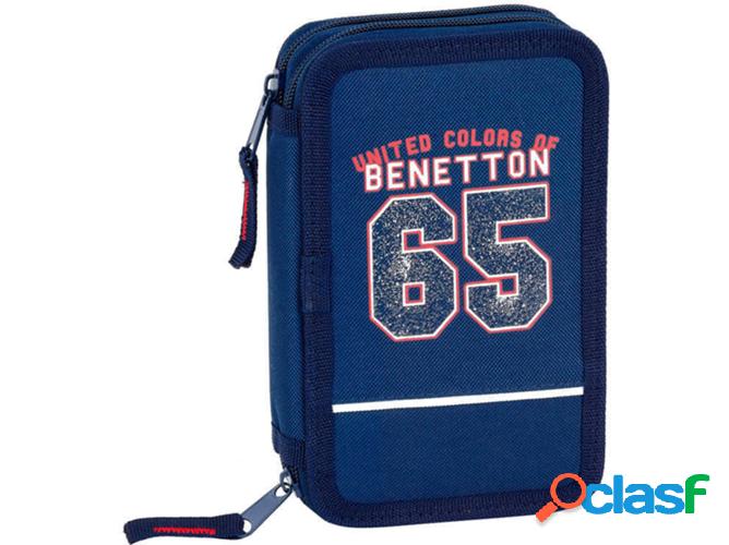 Estuche Doble BENETTON Doble (12.5x19.5x4cm)