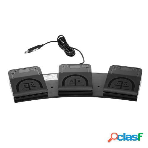 FS2020U1 USB Interruptor de pie Tecla de control Teclado de