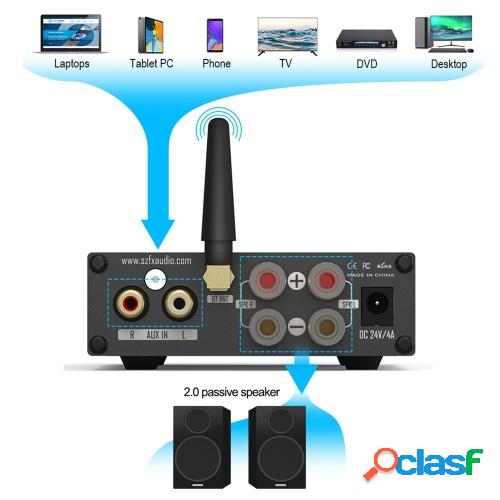 FX-AUDIO FX 502E-L HiFi 2.0 BT 5.1 Mini amplificador de