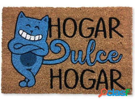 Felpudo KOKO DOORMATS Cat Hogar Dulce Hogar (Castaño - 60 x