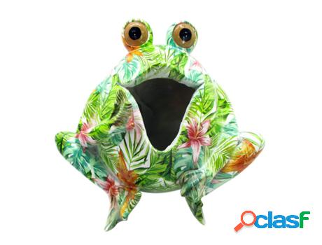 Figura Rana Verde de Resina 17X18X22cm Figura de Animal