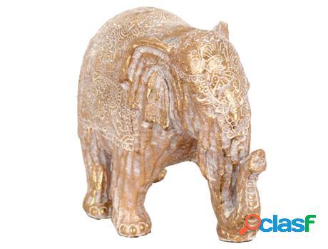 Figura de Elefante Blanco de Resina 17*10*24cm