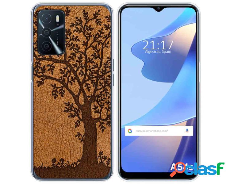 Funda para Oppo A54s TUMUNDOSMARTPHONE Dibujos Cuero 03