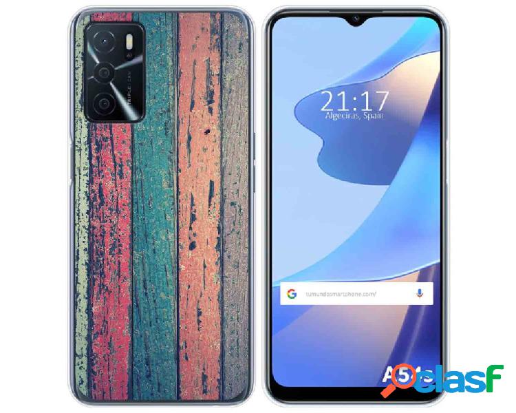 Funda para Oppo A54s TUMUNDOSMARTPHONE Dibujos Madera 10