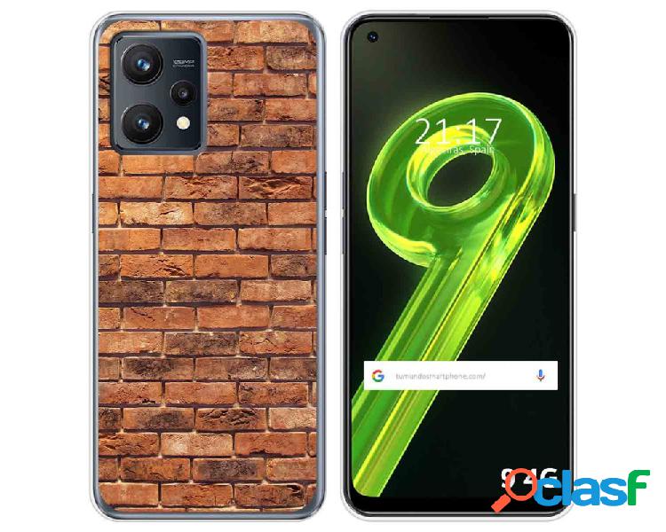 Funda para Realme 9 4G TUMUNDOSMARTPHONE Dibujos Ladrillo 04