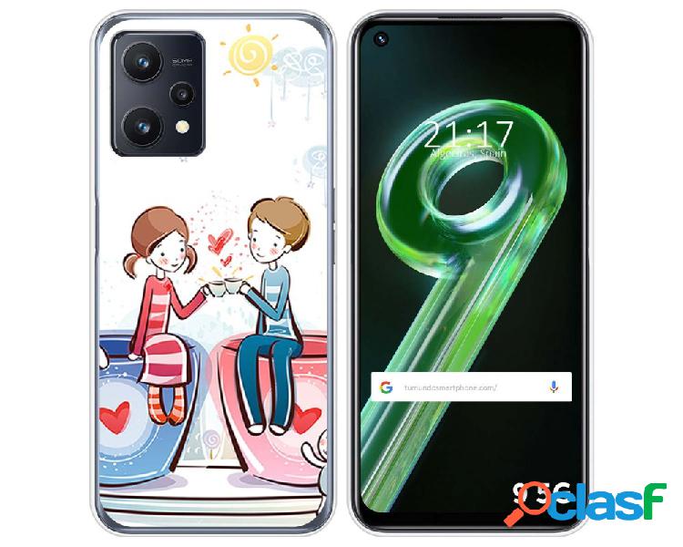 Funda para Realme 9 5G TUMUNDOSMARTPHONE Dibujos Café