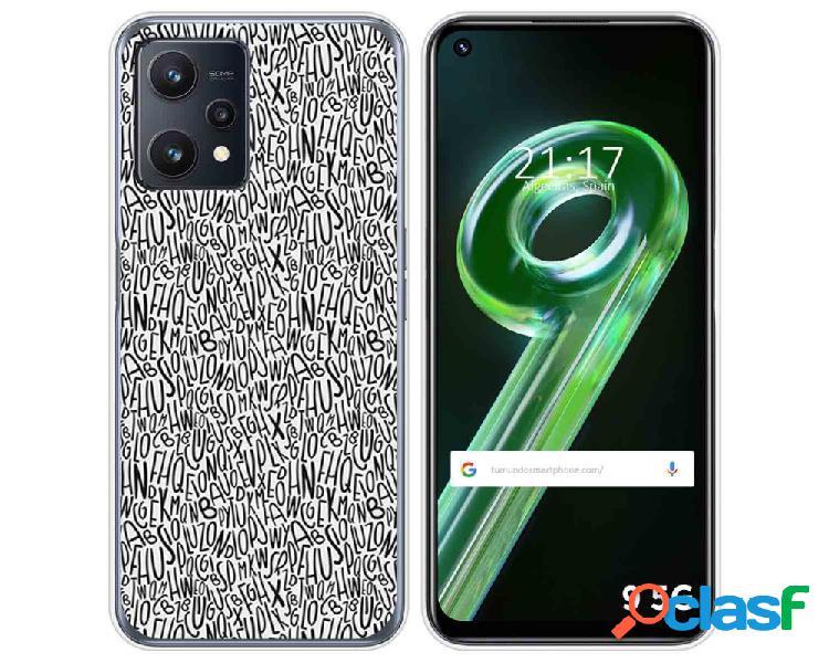 Funda para Realme 9 5G TUMUNDOSMARTPHONE Dibujos Letras