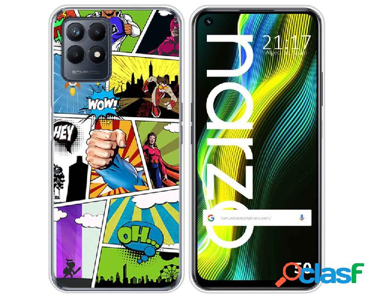 Funda para Realme Narzo 50 TUMUNDOSMARTPHONE Dibujos Comic