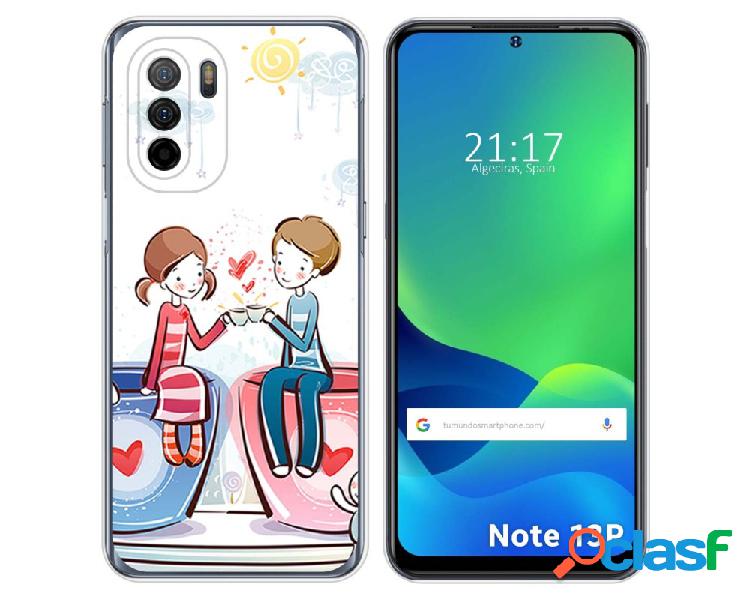 Funda para Ulefone Note 13P TUMUNDOSMARTPHONE Dibujos Café