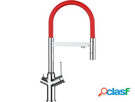Grifo de cocina VIZIO 4 Vias Tubo Giratória 360° Cromado