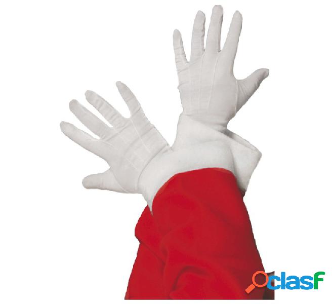 Guantes de Papá Noel Blancos