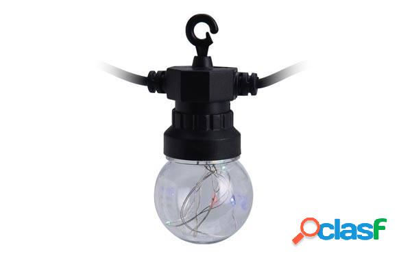 Guirnalda led 10 Lámparas Diam. 5cm microled Luz Colores 3M