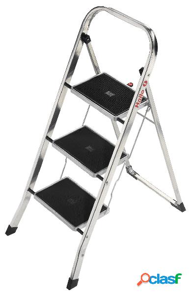 HAILO 4393-801 - Taburete de aluminio K30 (3 peldaños)