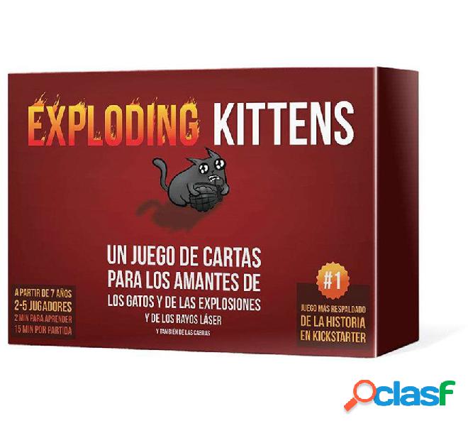 Juego Exploding Kittens, Rápido y Divertido Asegura Tu
