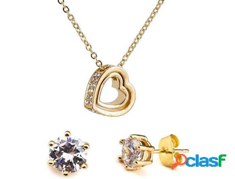 Juego de Joyería VANCRYSTALS Lida (Latón - Dorado -