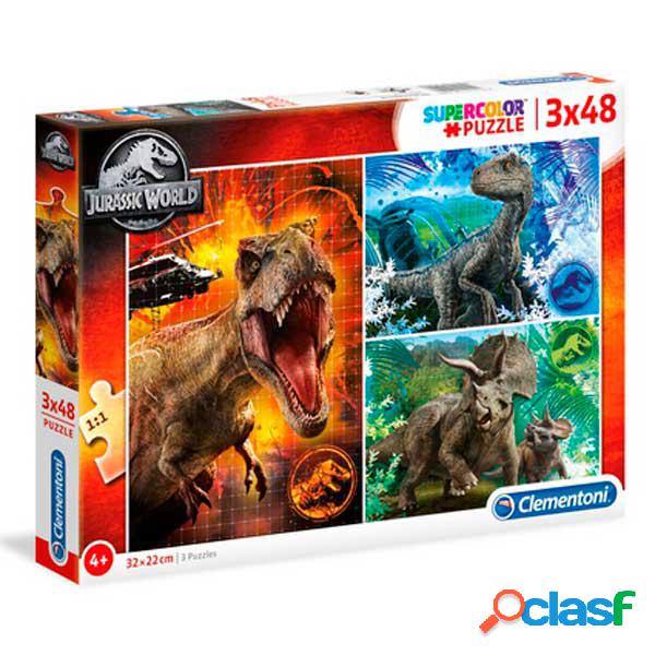 Jurassic World Puzzle 3x48p